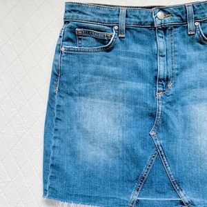 Joe’s Jeans release hem a-line denim mini skirt